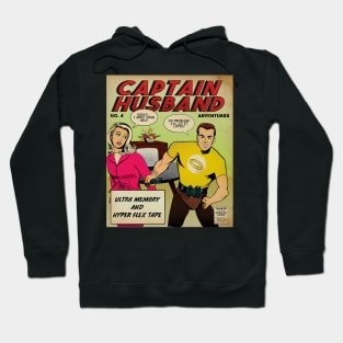 Captain Husband and Wife Funny Comics Hoodie